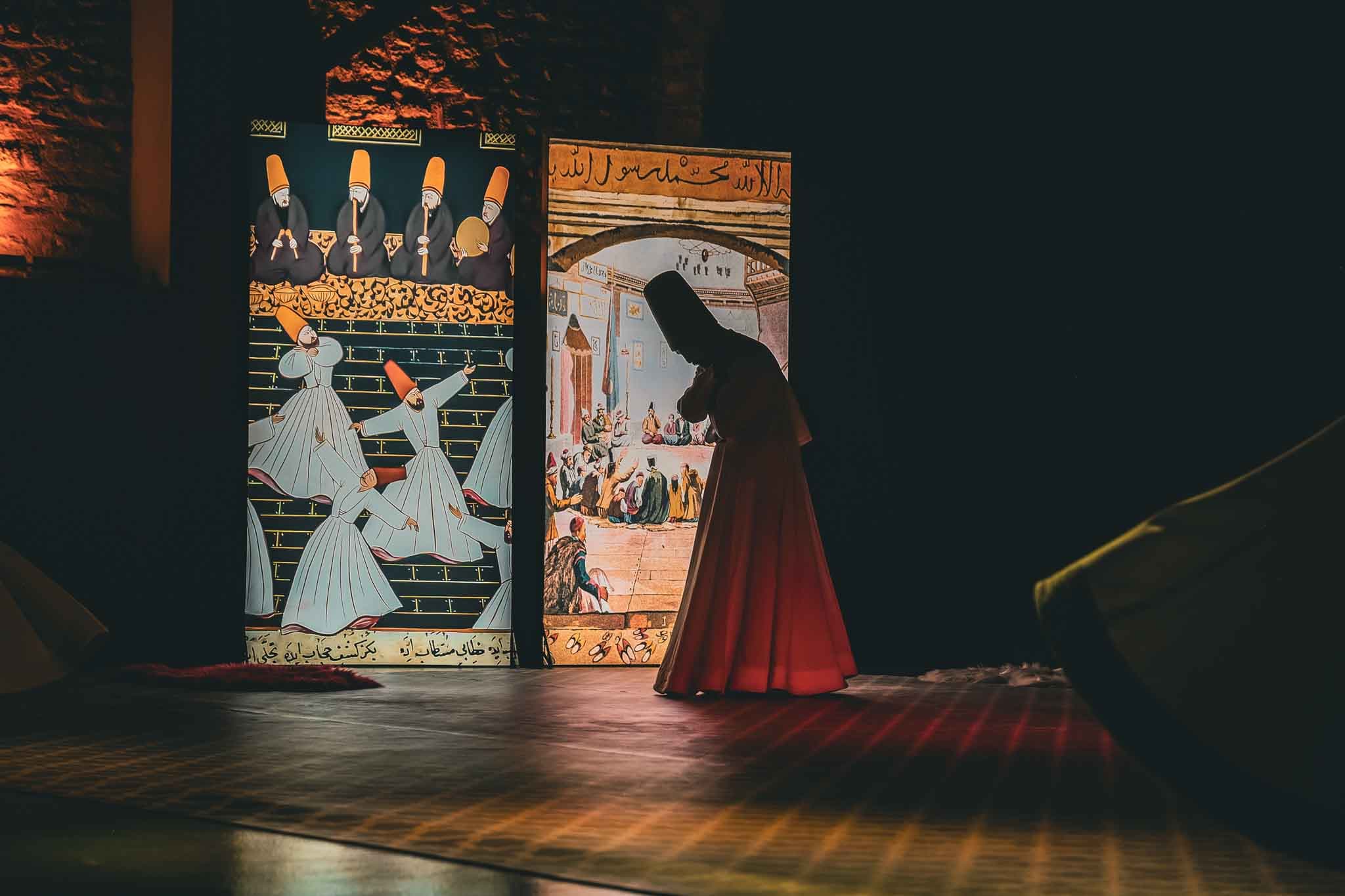 Dervish attire symbolism - The sikke (tall hat) representing the tombstone of the ego in Whirling Dervish ceremony Dervish attire symbolism - The sikke (tall hat) representing the tombstone of the ego in Whirling Dervish ceremony